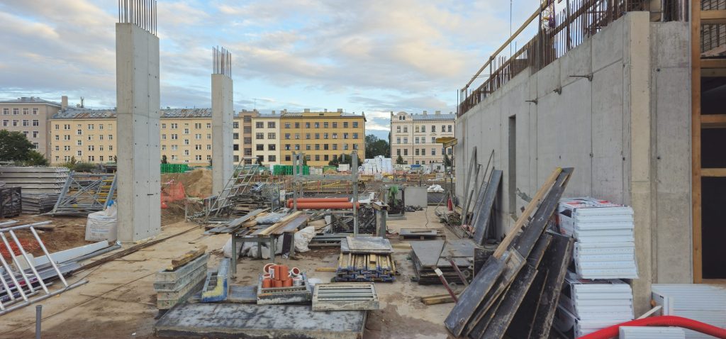 Tērbatas dārzs - 1. kārta - Tērbatas iela 78A (Tērbatas iela 78A) - Daudzdzīvokļu nams - būvdarbu attēli