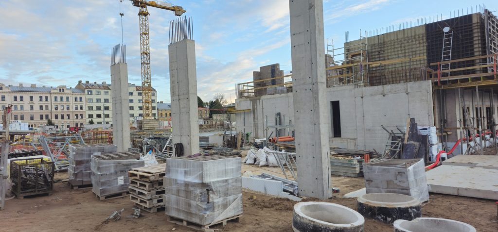 Tērbatas dārzs - 1. kārta - Tērbatas iela 78A (Tērbatas iela 78A) - Daudzdzīvokļu nams - būvdarbu attēli