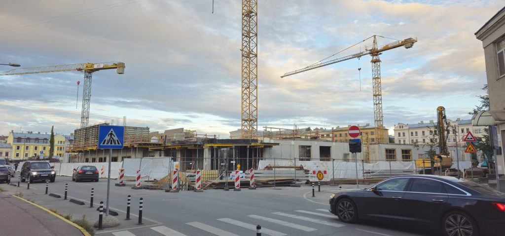 Tērbatas dārzs - 1. kārta - Tērbatas iela 78A (Tērbatas iela 78A) - Daudzdzīvokļu nams - būvdarbu attēli