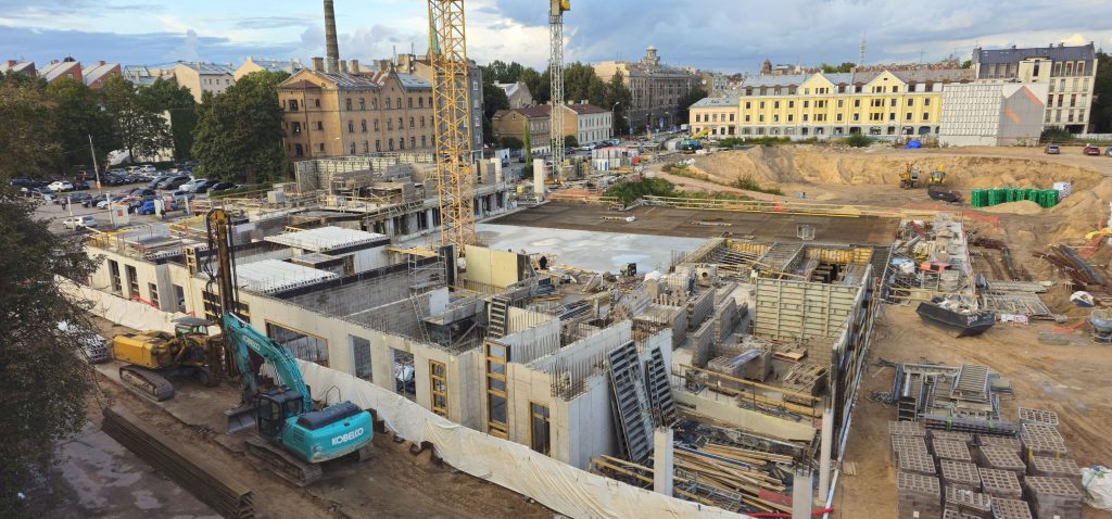 Tērbatas dārzs - 1. kārta - Tērbatas iela 78A (Tērbatas iela 78A) - Daudzdzīvokļu nams - būvdarbu attēli