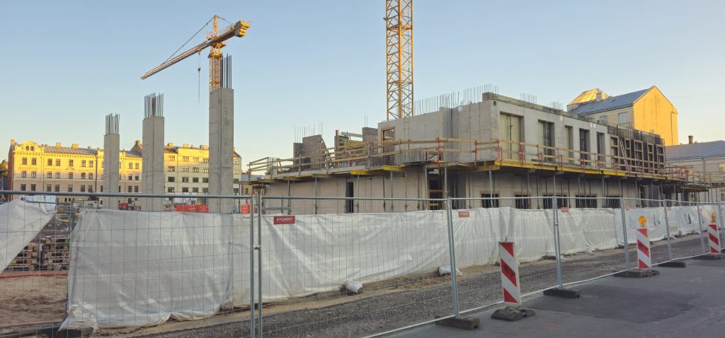 Tērbatas dārzs - 1. kārta - Tērbatas iela 78A (Tērbatas iela 78A) - Daudzdzīvokļu nams - būvdarbu attēli