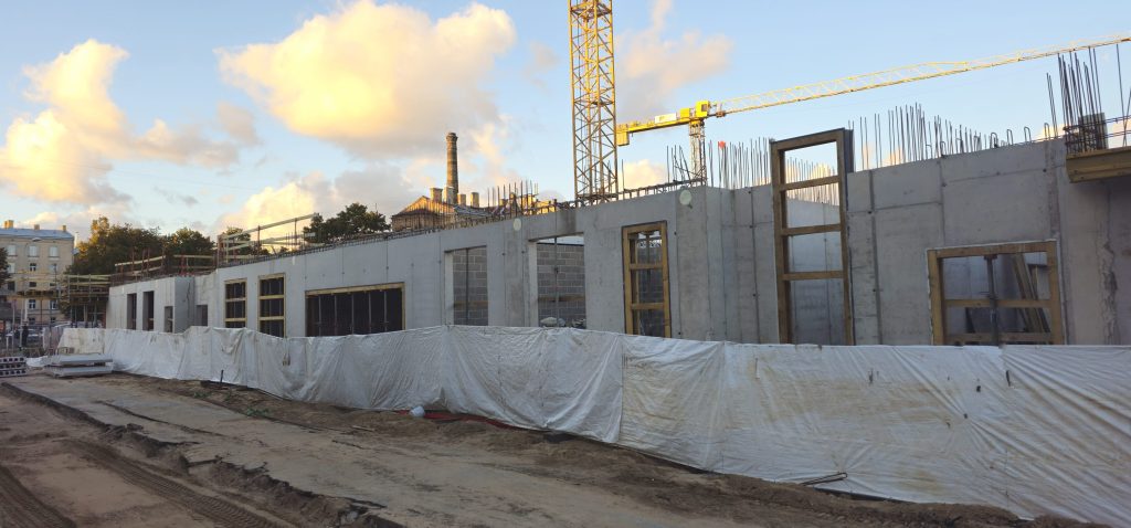 Tērbatas dārzs - 1. kārta - Tērbatas iela 78A (Tērbatas iela 78A) - Daudzdzīvokļu nams - būvdarbu attēli