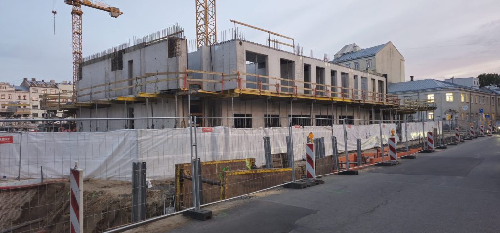 Tērbatas dārzs - 1. kārta - Tērbatas iela 78A (Tērbatas iela 78A) - Daudzdzīvokļu nams - būvdarbu attēli