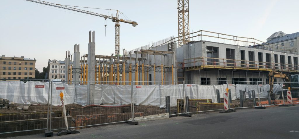 Tērbatas dārzs - 1. kārta - Tērbatas iela 78A (Tērbatas iela 78A) - Daudzdzīvokļu nams - būvdarbu attēli