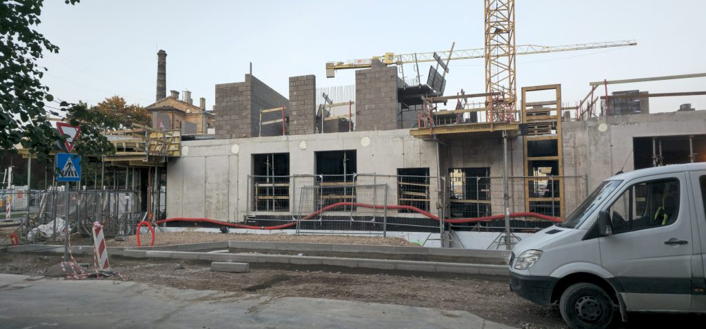 Tērbatas dārzs - 1. kārta - Tērbatas iela 78A (Tērbatas iela 78A) - Daudzdzīvokļu nams - būvdarbu attēli