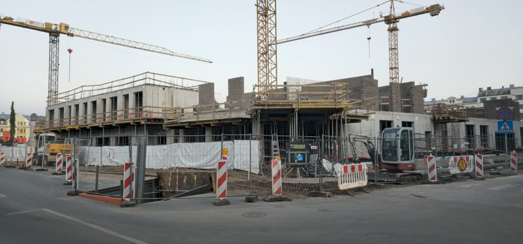 Tērbatas dārzs - 1. kārta - Tērbatas iela 78A (Tērbatas iela 78A) - Daudzdzīvokļu nams - būvdarbu attēli