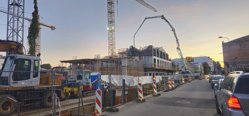 Tērbatas dārzs - 1. kārta - Tērbatas iela 78A (Tērbatas iela 78A) - Daudzdzīvokļu nams - būvdarbu attēli