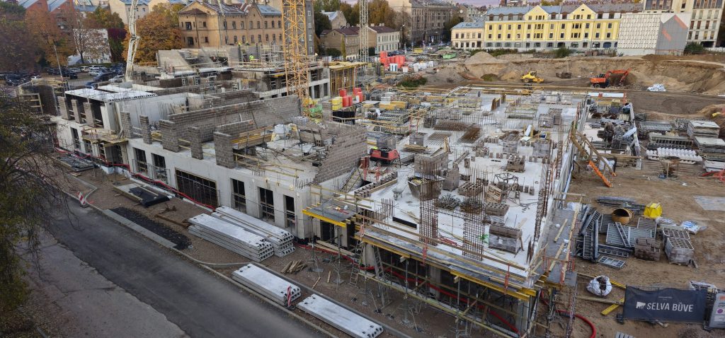 Tērbatas dārzs - 1. kārta - Tērbatas iela 78A (Tērbatas iela 78A) - Daudzdzīvokļu nams - būvdarbu attēli