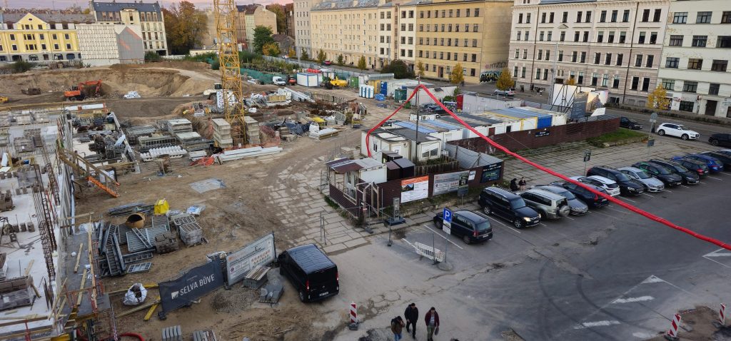 Tērbatas dārzs - 1. kārta - Tērbatas iela 78A (Tērbatas iela 78A) - Daudzdzīvokļu nams - būvdarbu attēli