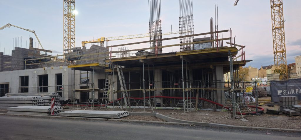 Tērbatas dārzs - 1. kārta - Tērbatas iela 78A (Tērbatas iela 78A) - Daudzdzīvokļu nams - būvdarbu attēli