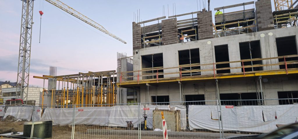 Tērbatas dārzs - 1. kārta - Tērbatas iela 78A (Tērbatas iela 78A) - Daudzdzīvokļu nams - būvdarbu attēli