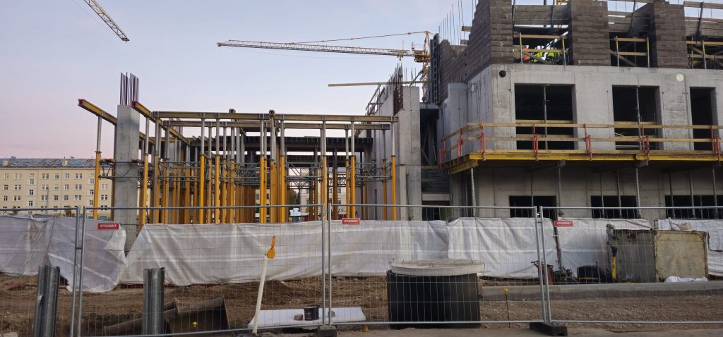 Tērbatas dārzs - 1. kārta - Tērbatas iela 78A (Tērbatas iela 78A) - Daudzdzīvokļu nams - būvdarbu attēli