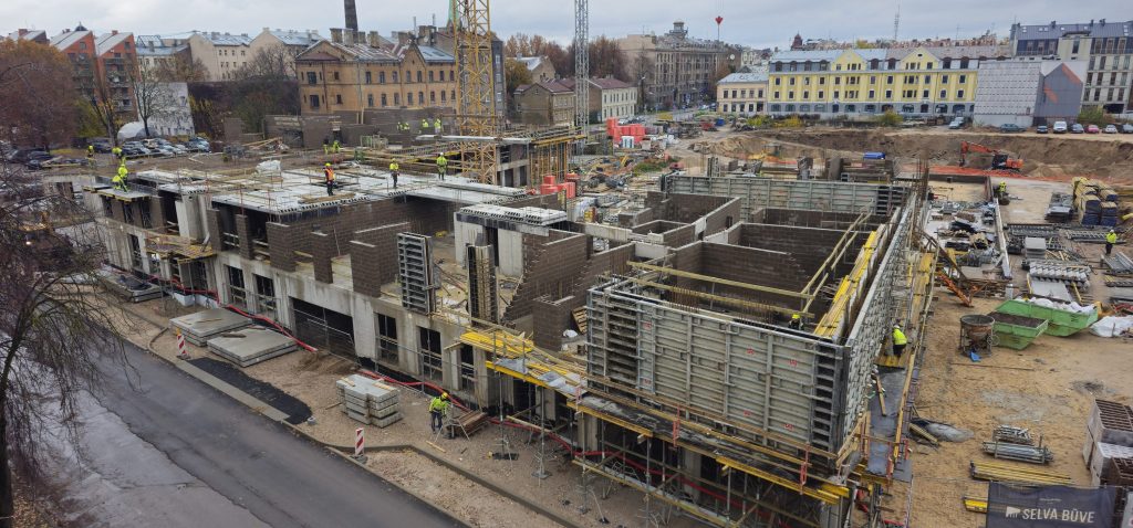 Tērbatas dārzs - 1. kārta - Tērbatas iela 78A (Tērbatas iela 78A) - Daudzdzīvokļu nams - būvdarbu attēli