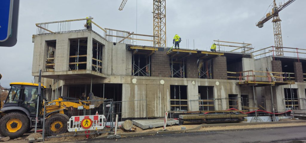 Tērbatas dārzs - 1. kārta - Tērbatas iela 78A (Tērbatas iela 78A) - Daudzdzīvokļu nams - būvdarbu attēli