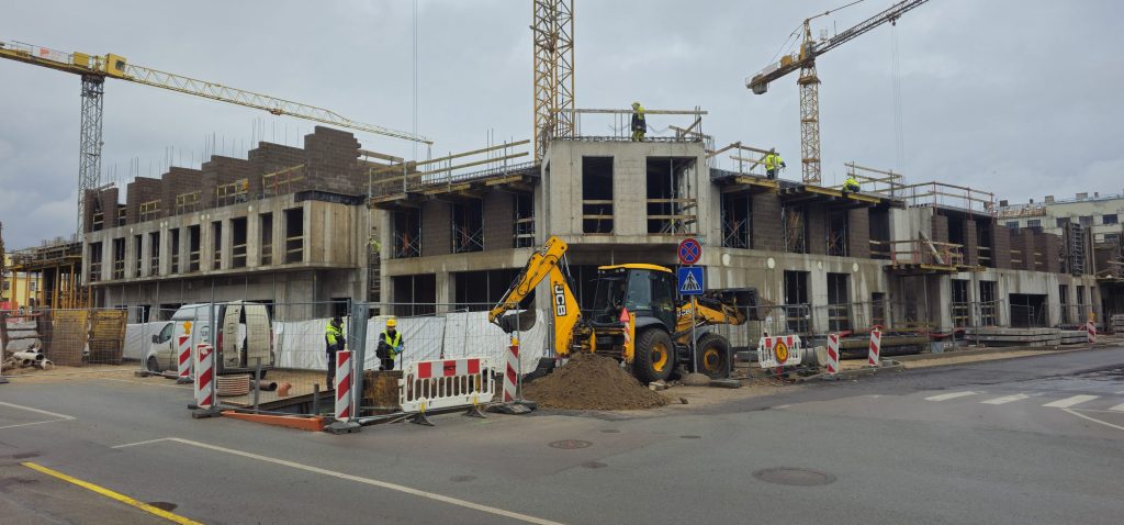 Tērbatas dārzs - 1. kārta - Tērbatas iela 78A (Tērbatas iela 78A) - Daudzdzīvokļu nams - būvdarbu attēli