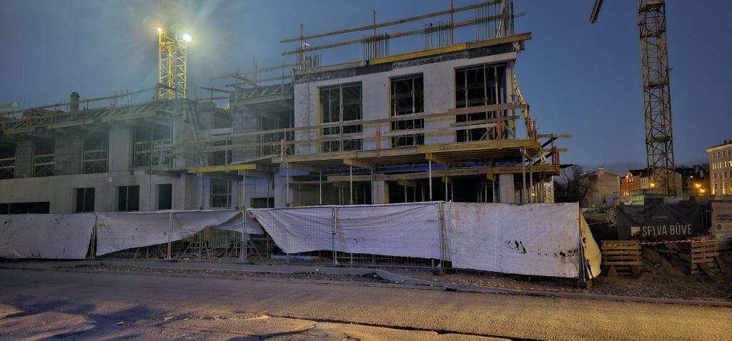 Tērbatas dārzs - 1. kārta - Tērbatas iela 78A (Tērbatas iela 78A) - Daudzdzīvokļu nams - būvdarbu attēli