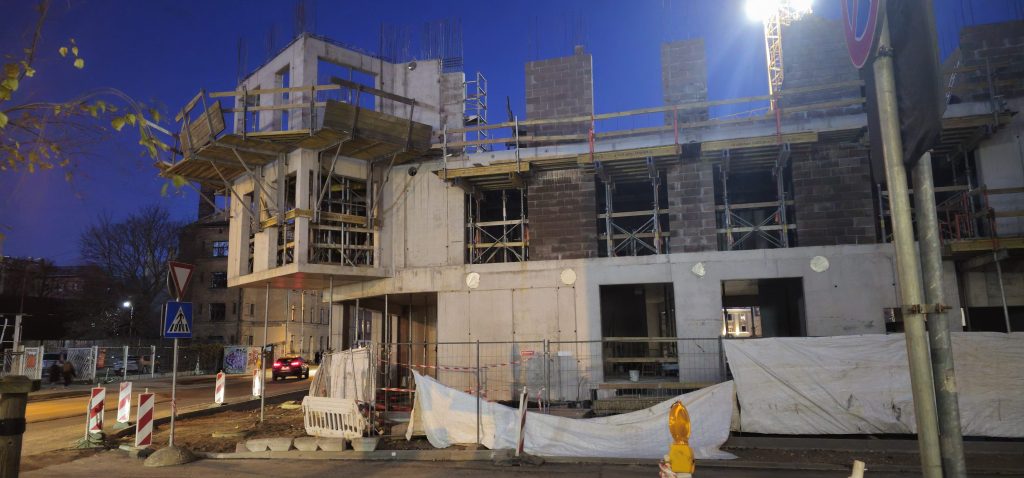 Tērbatas dārzs - 1. kārta - Tērbatas iela 78A (Tērbatas iela 78A) - Daudzdzīvokļu nams - būvdarbu attēli