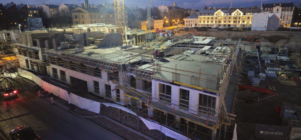 Tērbatas dārzs - 1. kārta - Tērbatas iela 78A (Tērbatas iela 78A) - Daudzdzīvokļu nams - būvdarbu attēli