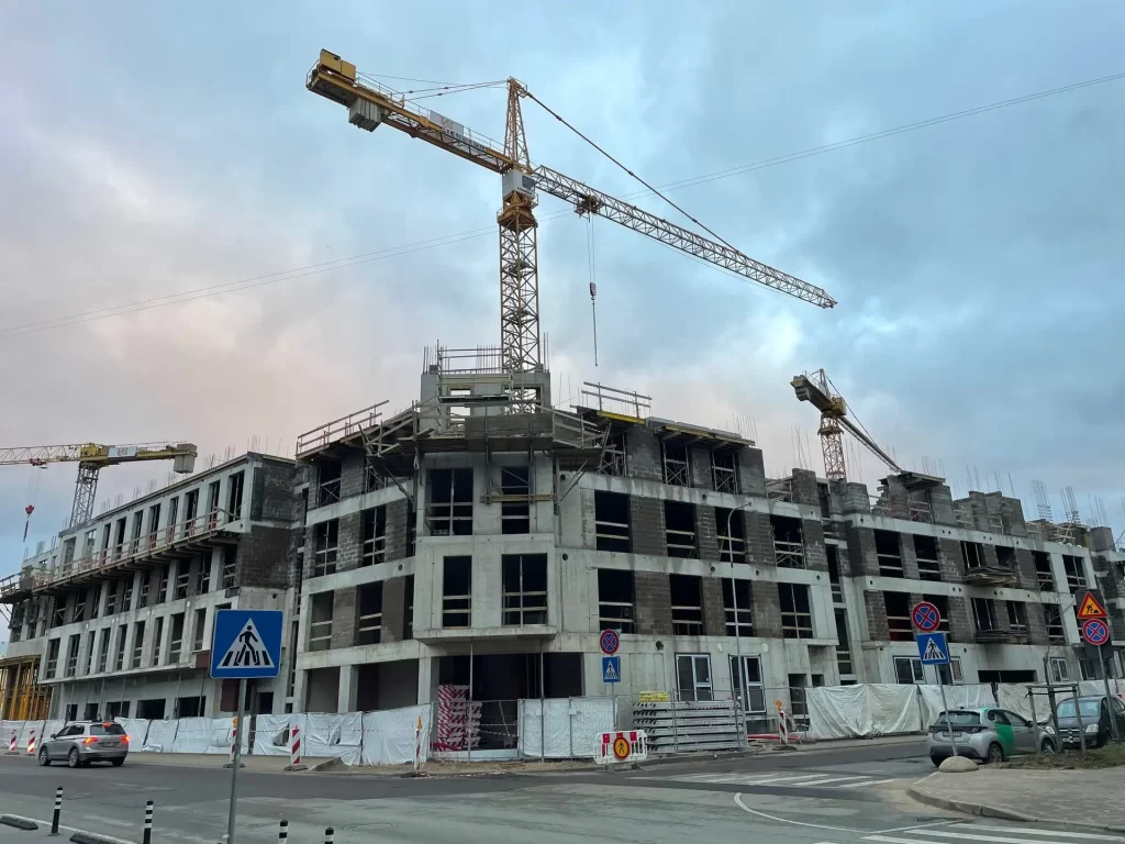 Tērbatas dārzs - 1. kārta - Tērbatas iela 78A (Tērbatas iela 78A) - Daudzdzīvokļu nams - būvdarbu attēli