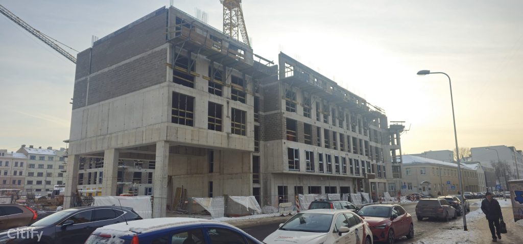 Tērbatas dārzs - 1. kārta - Tērbatas iela 78A (Tērbatas iela 78A) - Daudzdzīvokļu nams - būvdarbu attēli