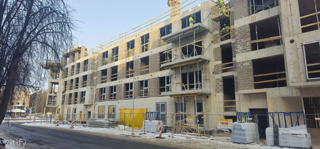 Tērbatas dārzs - 1. kārta - Tērbatas iela 78A (Tērbatas iela 78A) - Daudzdzīvokļu nams - būvdarbu attēli