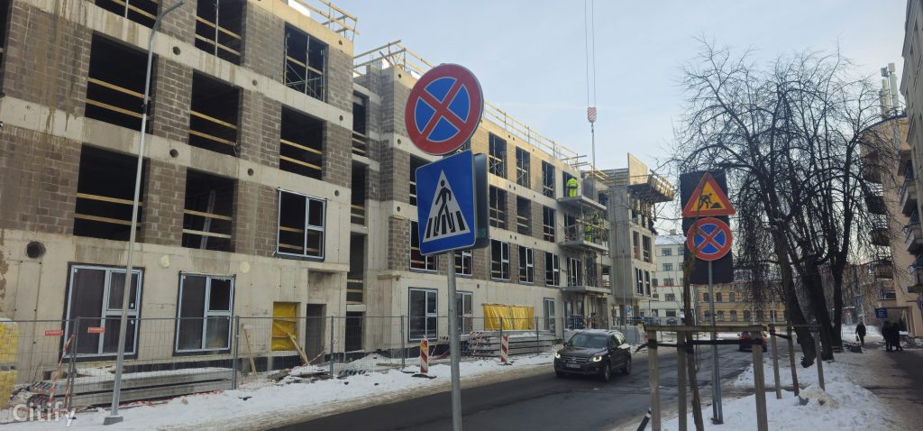 Tērbatas dārzs - 1. kārta - Tērbatas iela 78A (Tērbatas iela 78A) - Daudzdzīvokļu nams - būvdarbu attēli