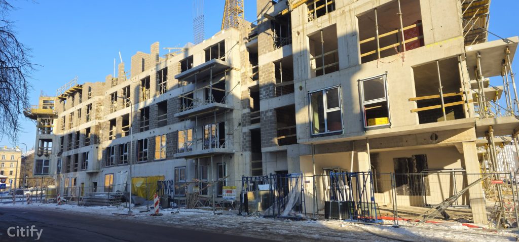 Tērbatas dārzs - 1. kārta - Tērbatas iela 78A (Tērbatas iela 78A) - Daudzdzīvokļu nams - būvdarbu attēli