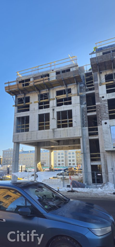 Tērbatas dārzs - 1. kārta - Tērbatas iela 78A (Tērbatas iela 78A) - Daudzdzīvokļu nams - būvdarbu attēli