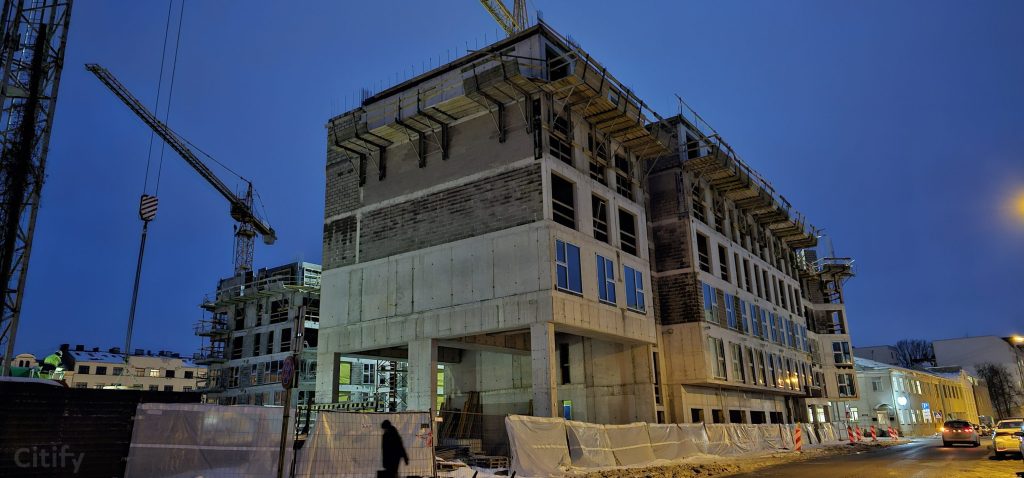 Tērbatas dārzs - 1. kārta - Tērbatas iela 78A (Tērbatas iela 78A) - Daudzdzīvokļu nams - būvdarbu attēli