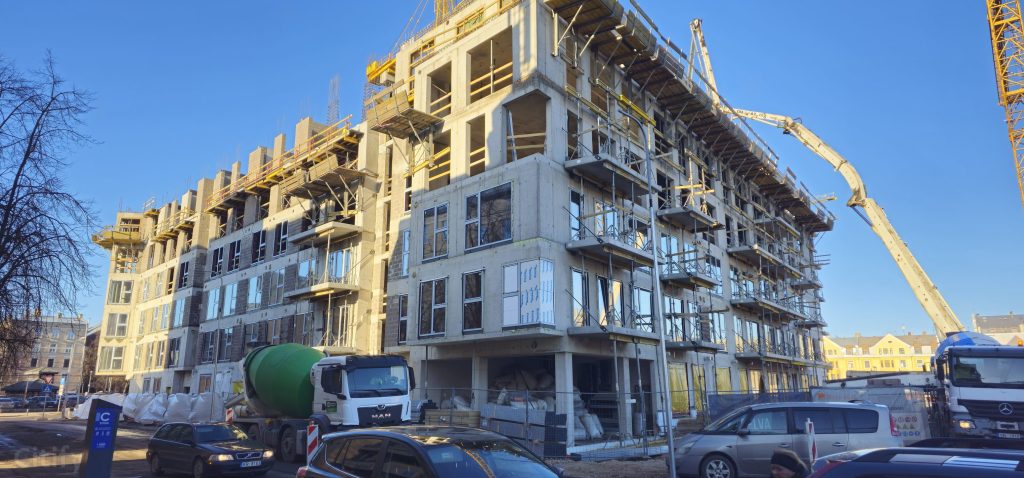 Tērbatas dārzs - 1. kārta - Tērbatas iela 78A (Tērbatas iela 78A) - Daudzdzīvokļu nams - būvdarbu attēli