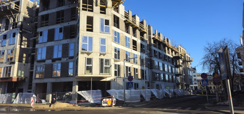 Tērbatas dārzs - 1. kārta - Tērbatas iela 78A (Tērbatas iela 78A) - Daudzdzīvokļu nams - būvdarbu attēli