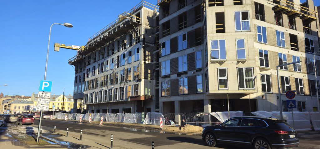 Tērbatas dārzs - 1. kārta - Tērbatas iela 78A (Tērbatas iela 78A) - Daudzdzīvokļu nams - būvdarbu attēli