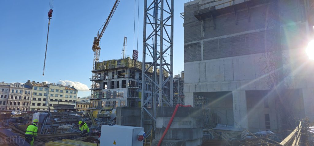 Tērbatas dārzs - 1. kārta - Tērbatas iela 78A (Tērbatas iela 78A) - Daudzdzīvokļu nams - būvdarbu attēli