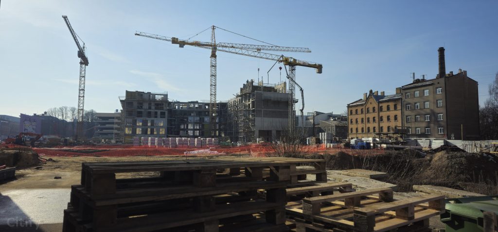 Tērbatas dārzs - 1. kārta - Tērbatas iela 78A (Tērbatas iela 78A) - Daudzdzīvokļu nams - būvdarbu attēli