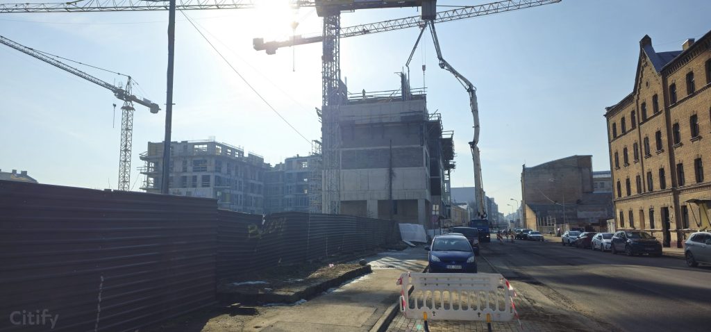 Tērbatas dārzs - 1. kārta - Tērbatas iela 78A (Tērbatas iela 78A) - Daudzdzīvokļu nams - būvdarbu attēli