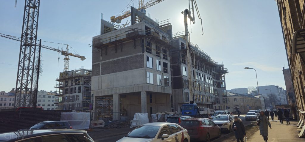 Tērbatas dārzs - 1. kārta - Tērbatas iela 78A (Tērbatas iela 78A) - Daudzdzīvokļu nams - būvdarbu attēli