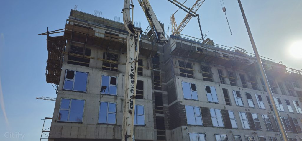 Tērbatas dārzs - 1. kārta - Tērbatas iela 78A (Tērbatas iela 78A) - Daudzdzīvokļu nams - būvdarbu attēli