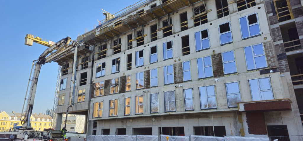 Tērbatas dārzs - 1. kārta - Tērbatas iela 78A (Tērbatas iela 78A) - Daudzdzīvokļu nams - būvdarbu attēli