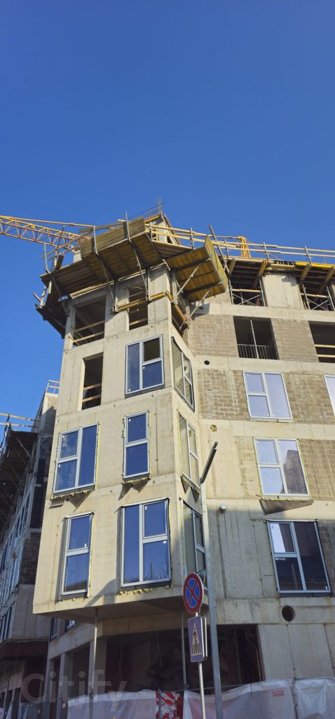 Tērbatas dārzs - 1. kārta - Tērbatas iela 78A (Tērbatas iela 78A) - Daudzdzīvokļu nams - būvdarbu attēli