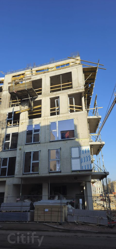 Tērbatas dārzs - 1. kārta - Tērbatas iela 78A (Tērbatas iela 78A) - Daudzdzīvokļu nams - būvdarbu attēli