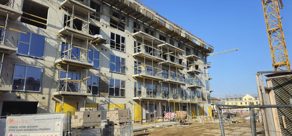 Tērbatas dārzs - 1. kārta - Tērbatas iela 78A (Tērbatas iela 78A) - Daudzdzīvokļu nams - būvdarbu attēli