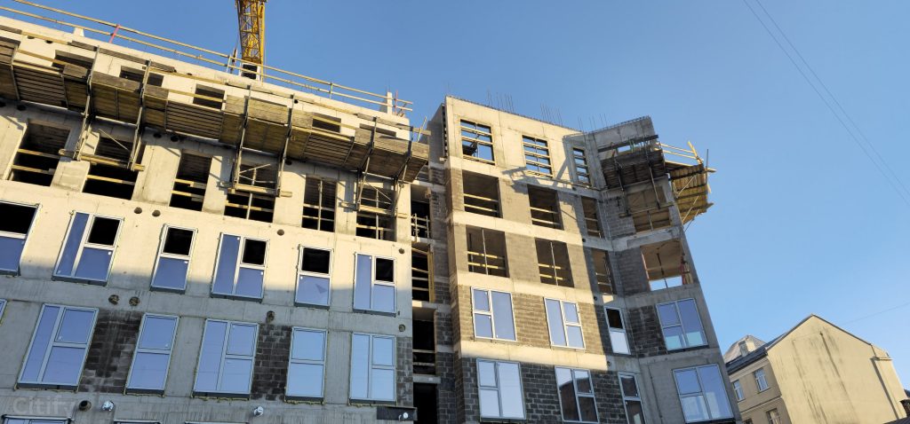 Tērbatas dārzs - 1. kārta - Tērbatas iela 78A (Tērbatas iela 78A) - Daudzdzīvokļu nams - būvdarbu attēli