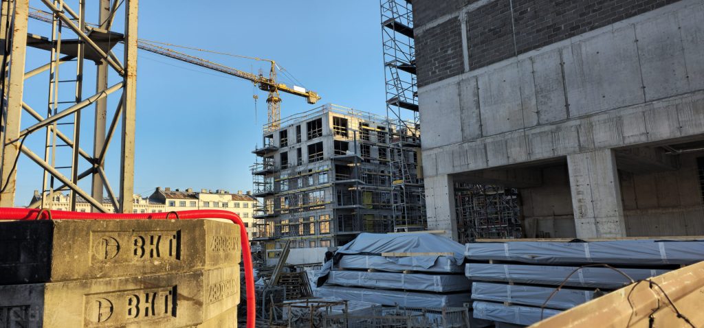 Tērbatas dārzs - 1. kārta - Tērbatas iela 78A (Tērbatas iela 78A) - Daudzdzīvokļu nams - būvdarbu attēli