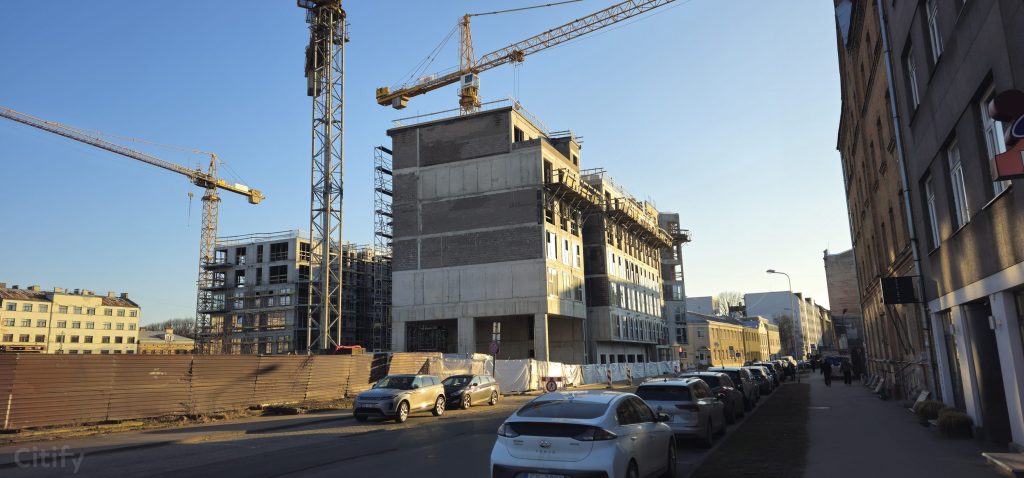 Tērbatas dārzs - 1. kārta - Tērbatas iela 78A (Tērbatas iela 78A) - Daudzdzīvokļu nams - būvdarbu attēli