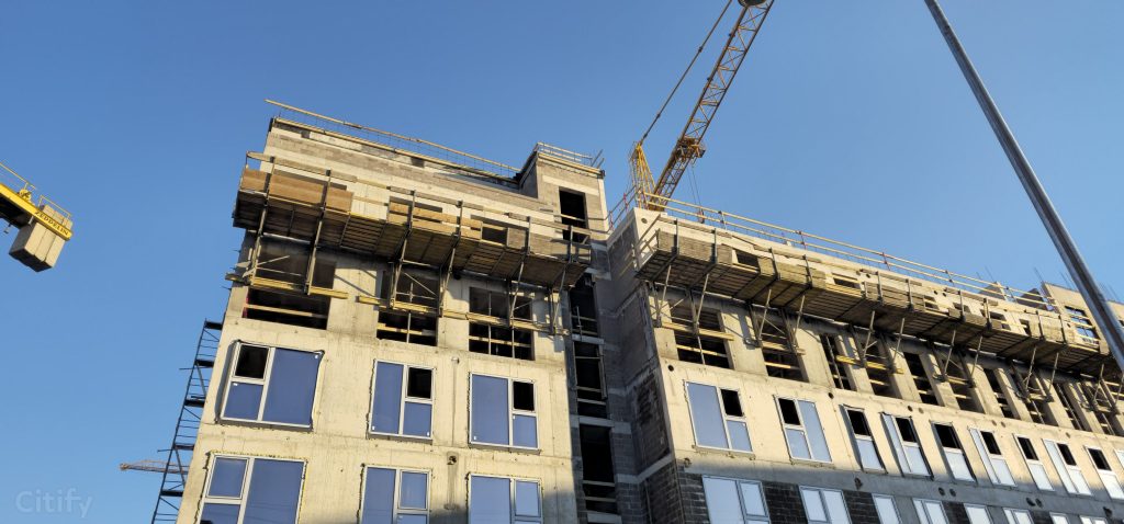 Tērbatas dārzs - 1. kārta - Tērbatas iela 78A (Tērbatas iela 78A) - Daudzdzīvokļu nams - būvdarbu attēli