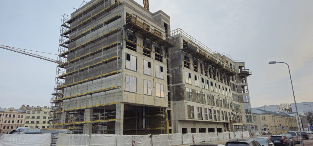 Tērbatas dārzs - 1. kārta - Tērbatas iela 78A (Tērbatas iela 78A) - Daudzdzīvokļu nams - būvdarbu attēli