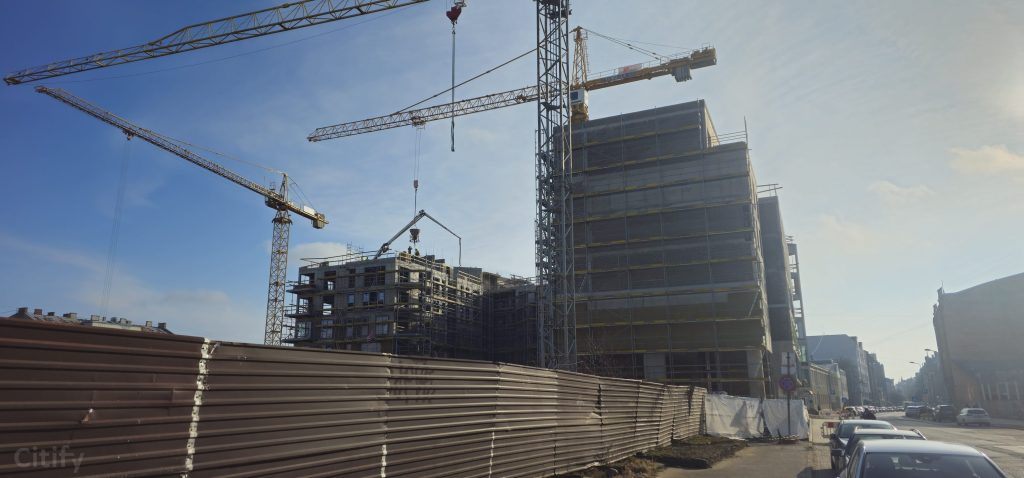 Tērbatas dārzs - 1. kārta - Tērbatas iela 78A (Tērbatas iela 78A) - Daudzdzīvokļu nams - būvdarbu attēli