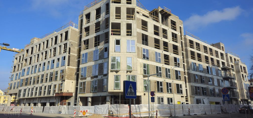 Tērbatas dārzs - 1. kārta - Tērbatas iela 78A (Tērbatas iela 78A) - Daudzdzīvokļu nams - būvdarbu attēli