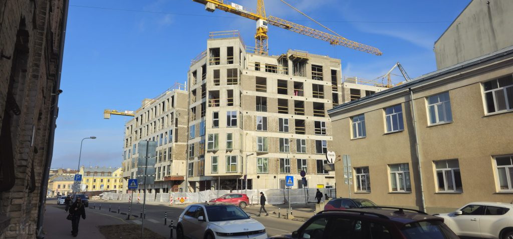 Tērbatas dārzs - 1. kārta - Tērbatas iela 78A (Tērbatas iela 78A) - Daudzdzīvokļu nams - būvdarbu attēli