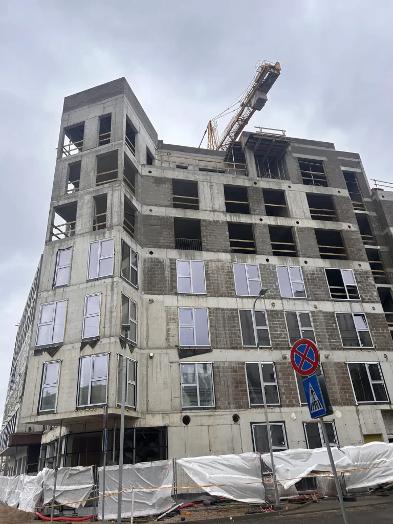 Tērbatas dārzs - 1. kārta - Tērbatas iela 78A (Tērbatas iela 78A) - Daudzdzīvokļu nams - būvdarbu attēli